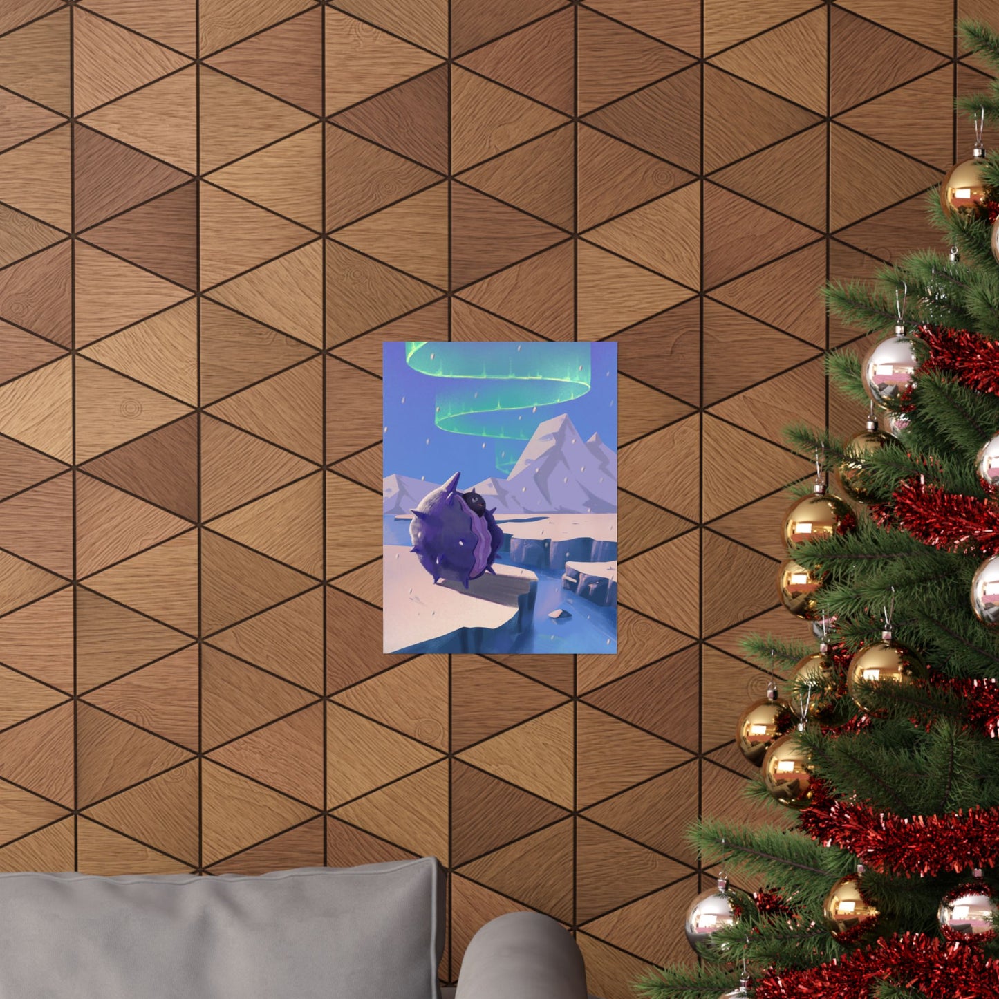 Aurora Night Ghastly Poster