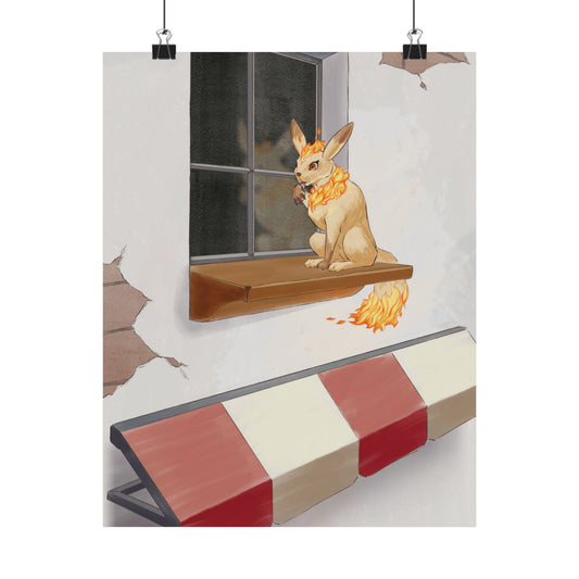 Cat Window Poster