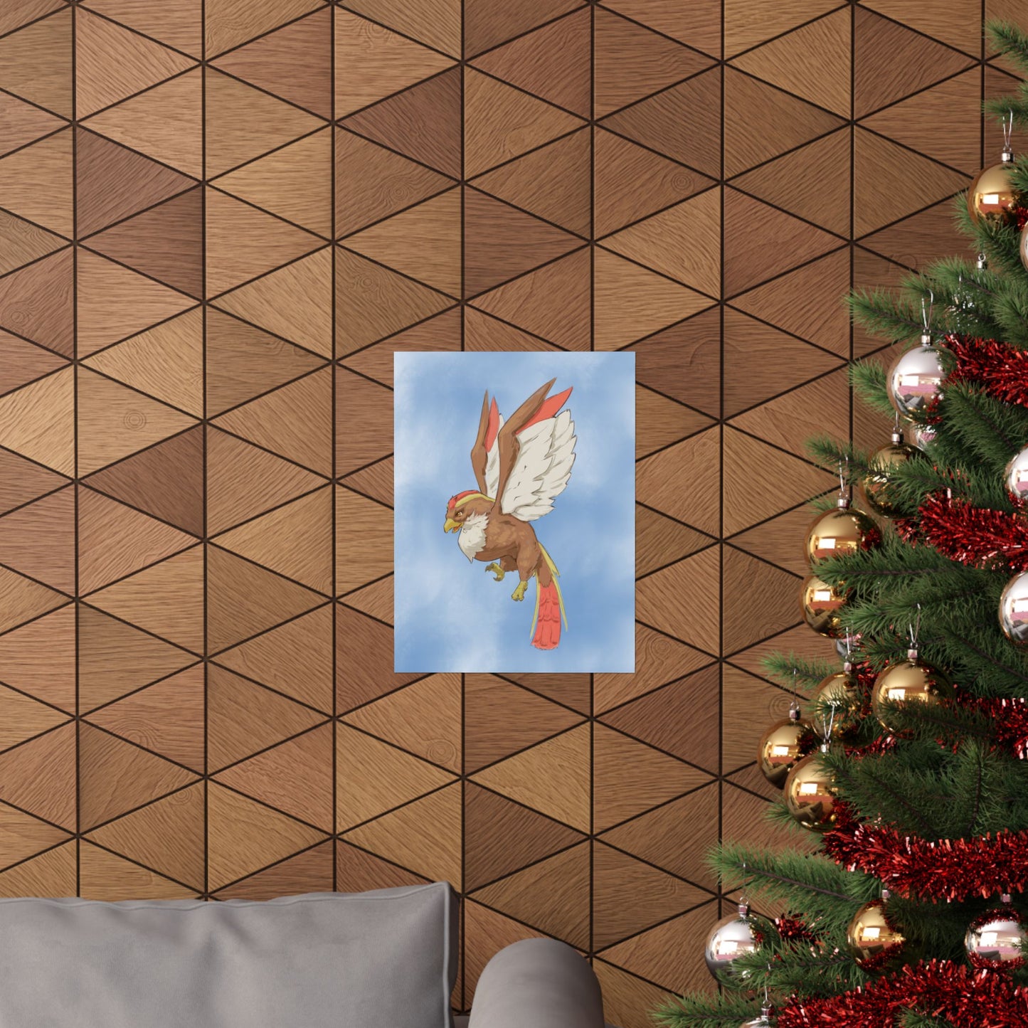 Soaring Fantasy Bird Poster