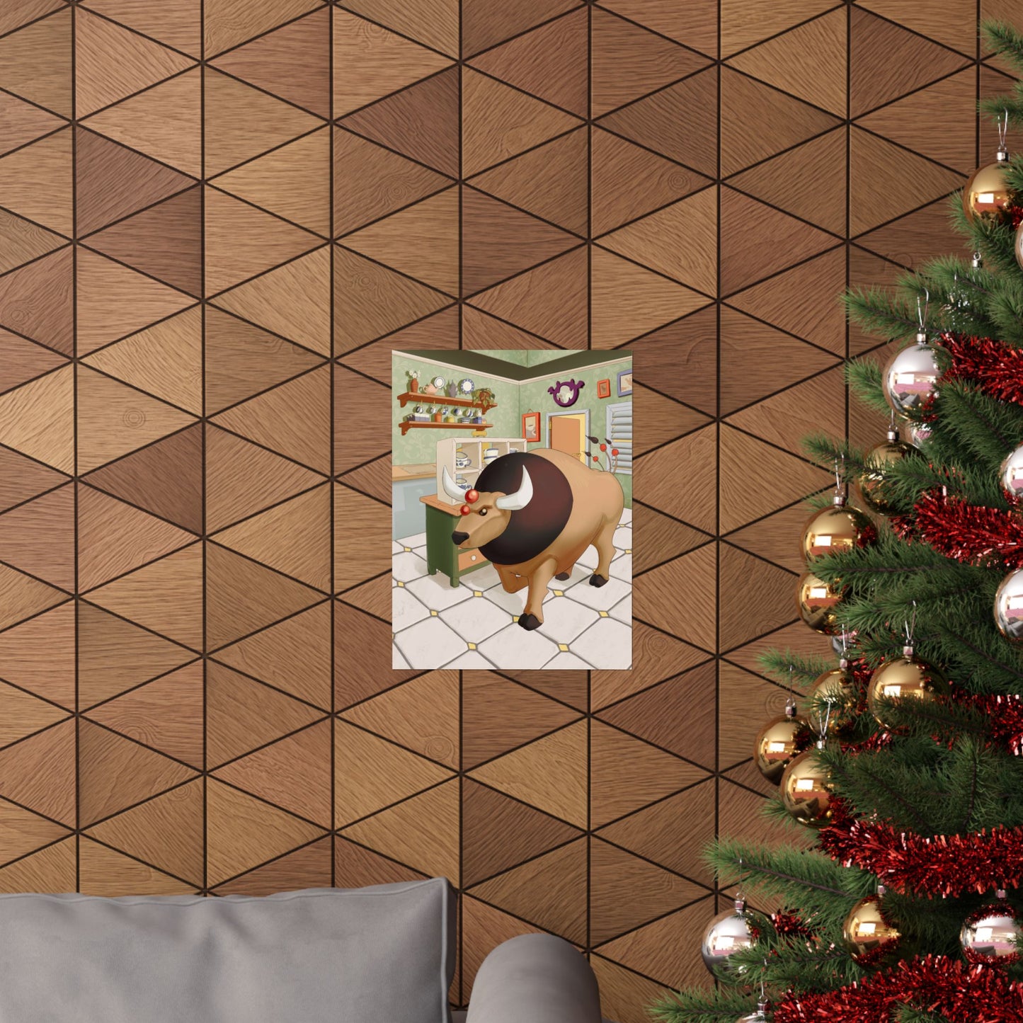 Bull in the Tea Shop Poster