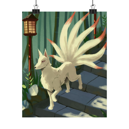 Kitsune Fox Matte Poster