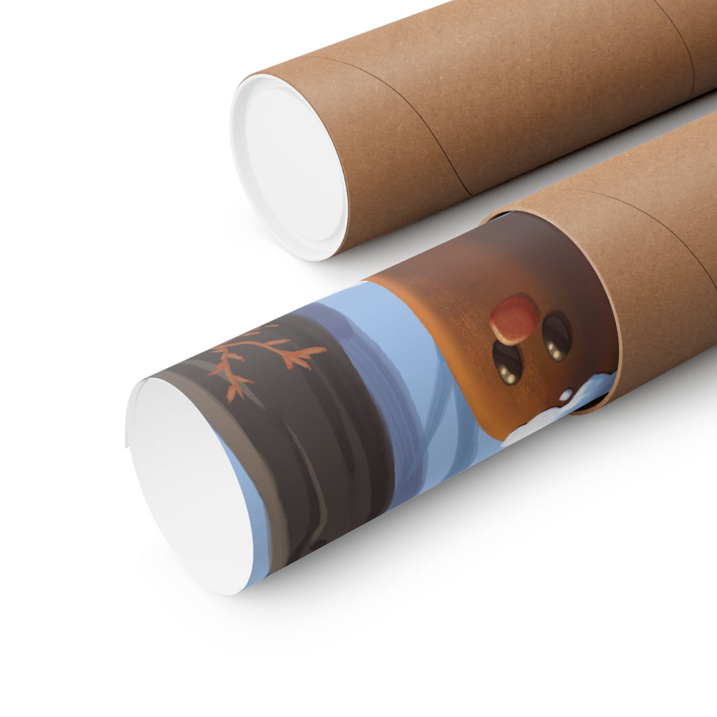 Mole Critter in Snow Poster