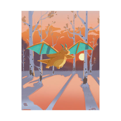 Sunset Forest Scene Poster