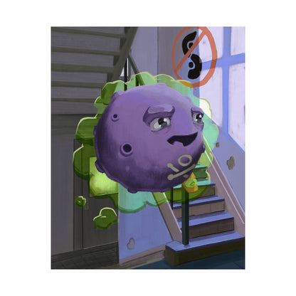 Purple Space Blob Poster