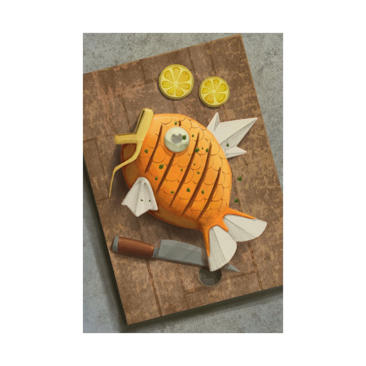 Sashimi Pineapple Fish Kitchen Poster