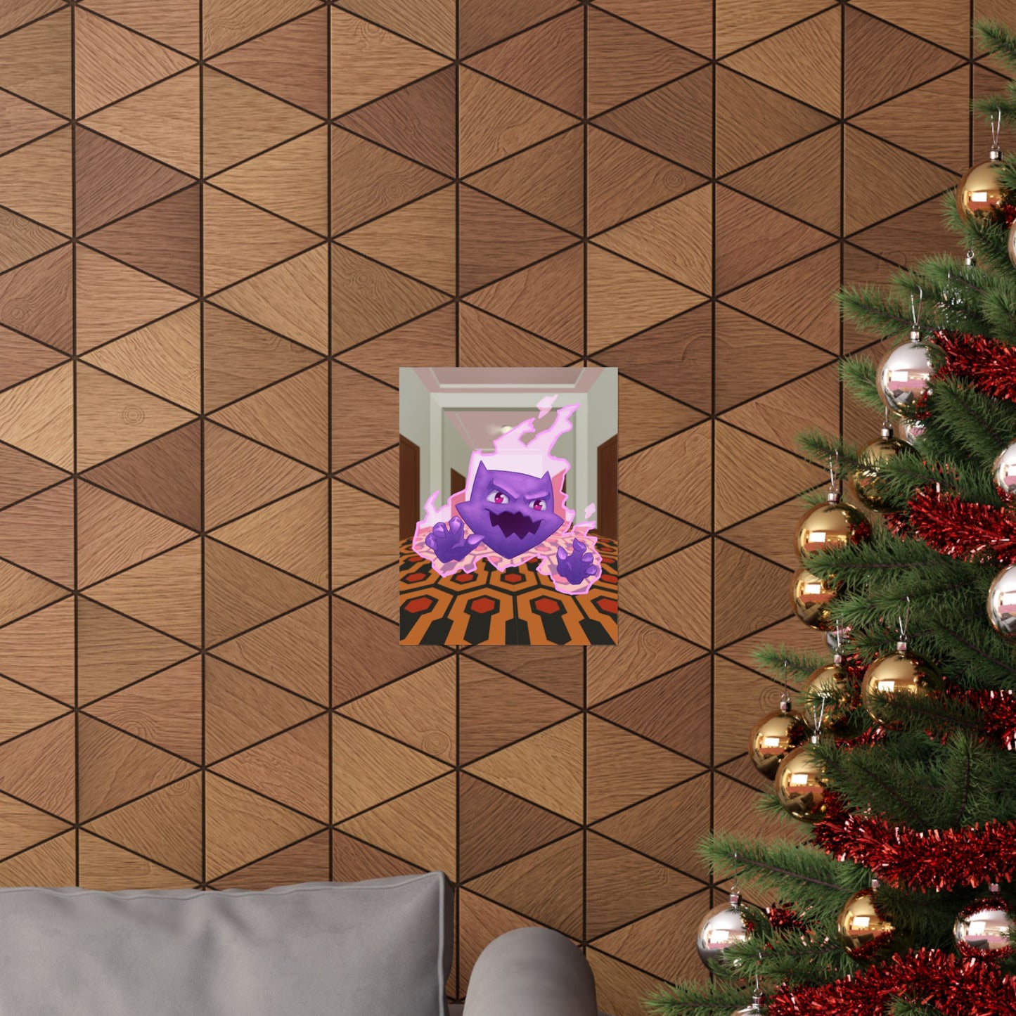 Spooky Ghost Haunted Hallway Poster