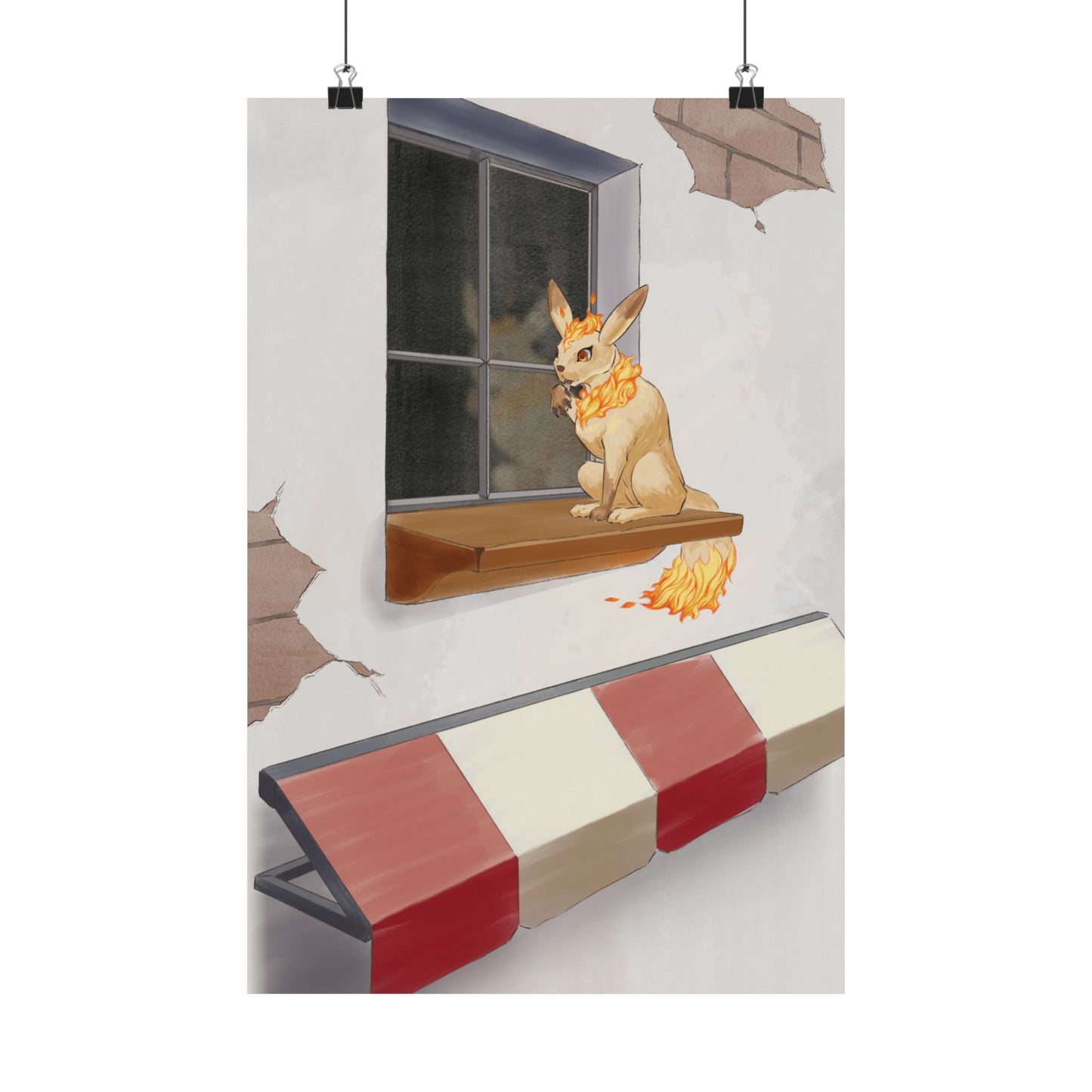 Cat Window Poster