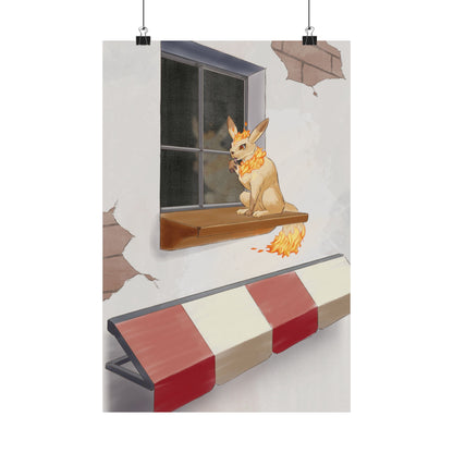 Cat Window Poster