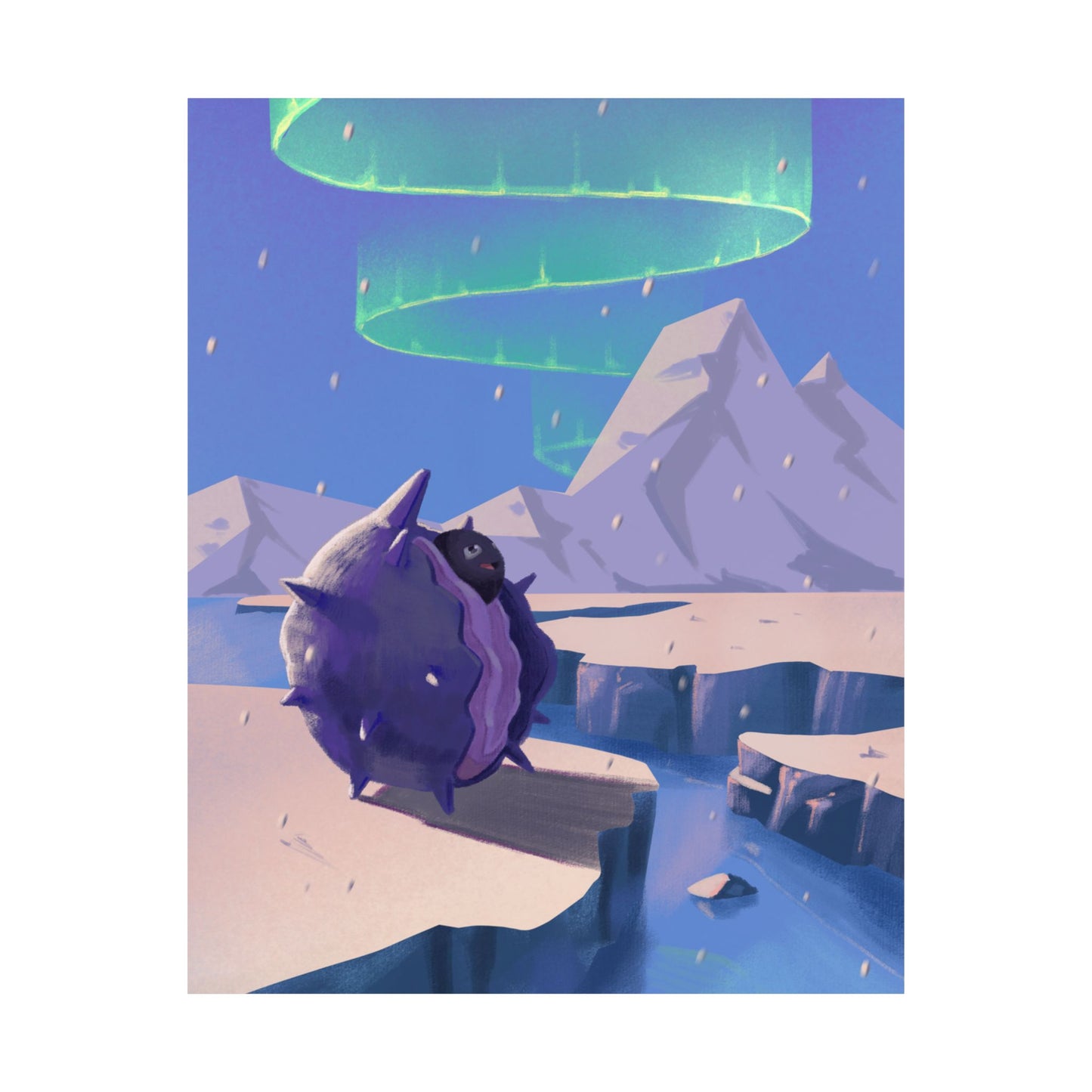 Aurora Night Ghastly Poster