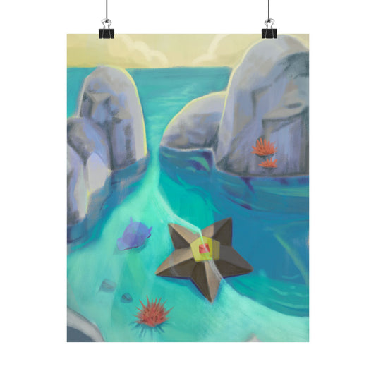 Coastal Starfish Beach Poster