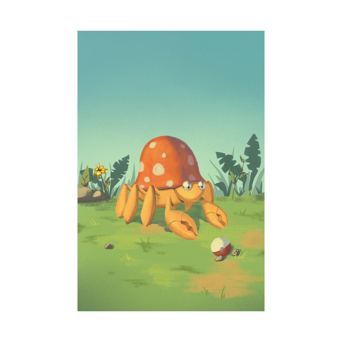 Mushroom Hermit Crab