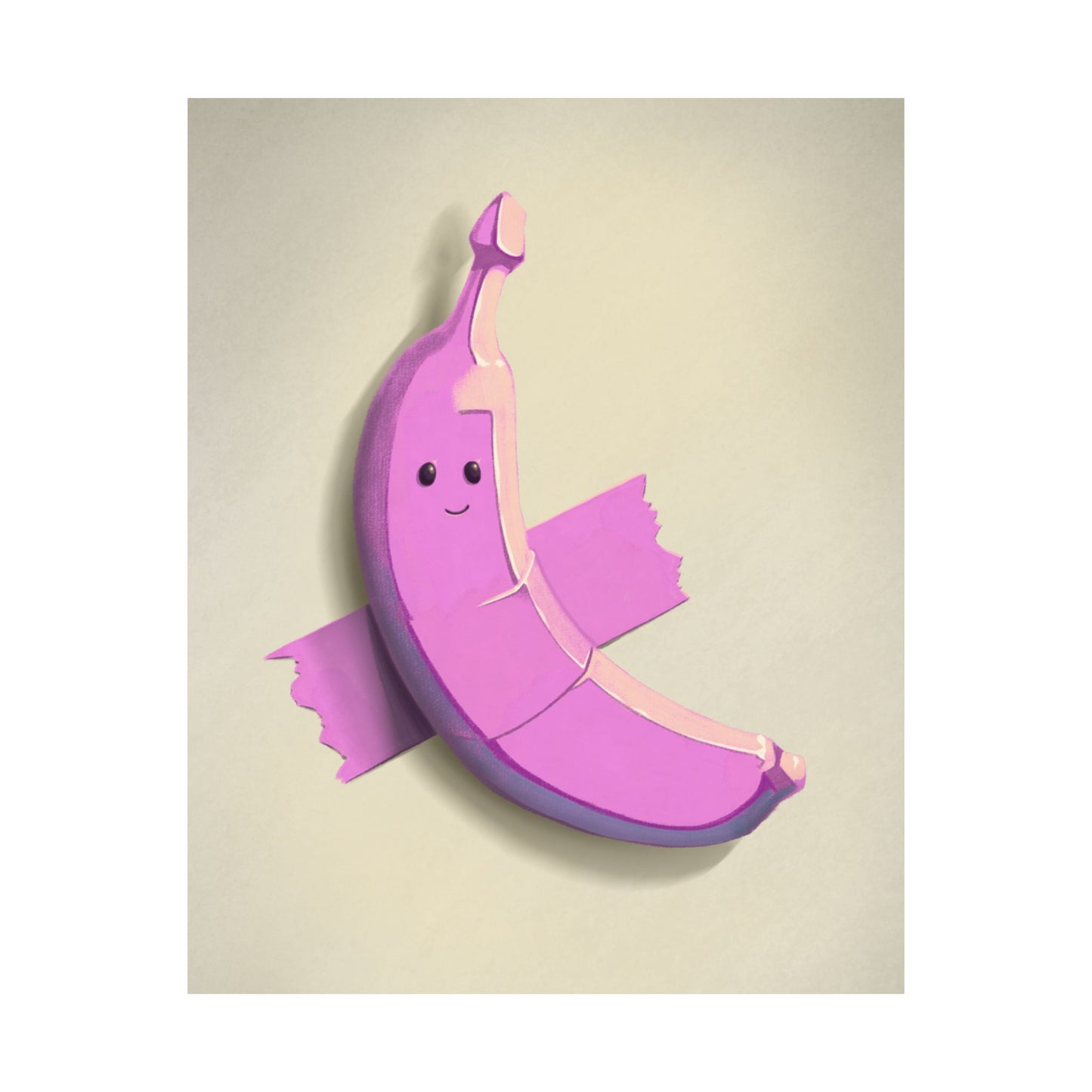 Cute Pink Banana Poster