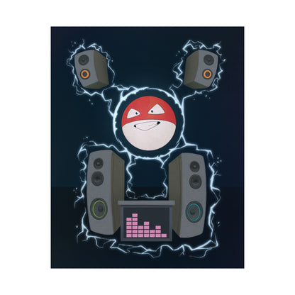 PopKnuckle: From Memory Series - Orb DJ Poster — Matte Vertical Music Room Art
