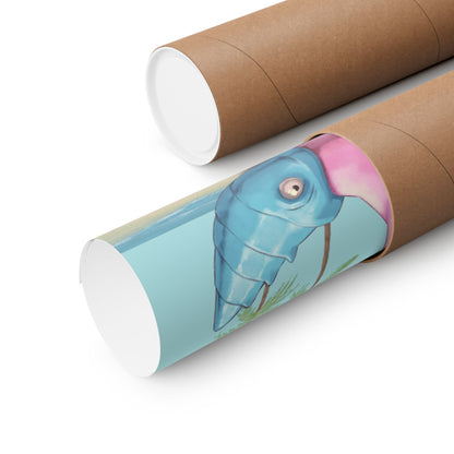 Cute Pink and Blue Poster