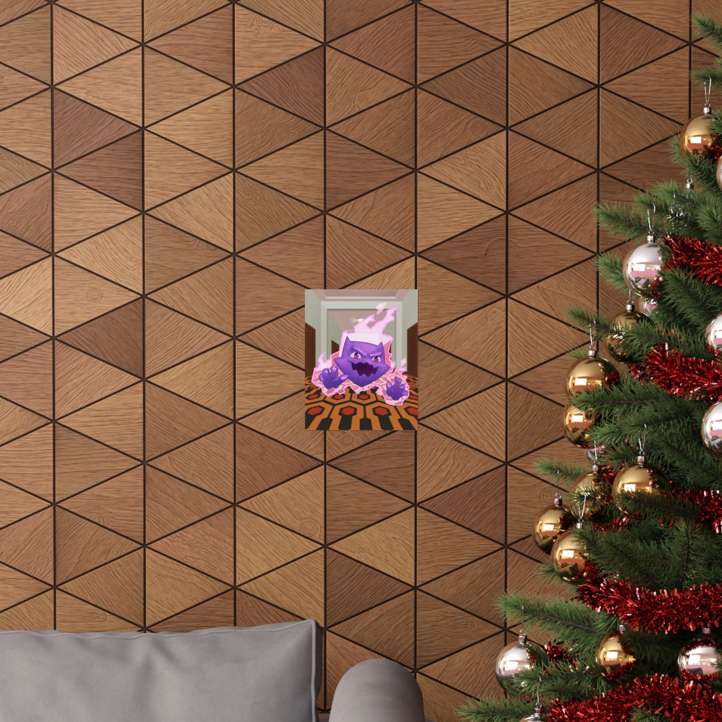 Spooky Ghost Haunted Hallway Poster