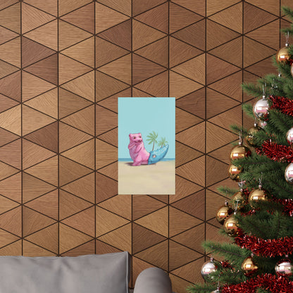 Cute Pink and Blue Poster