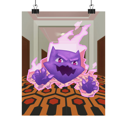 Spooky Ghost Haunted Hallway Poster