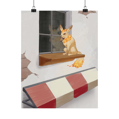 Cat Window Poster
