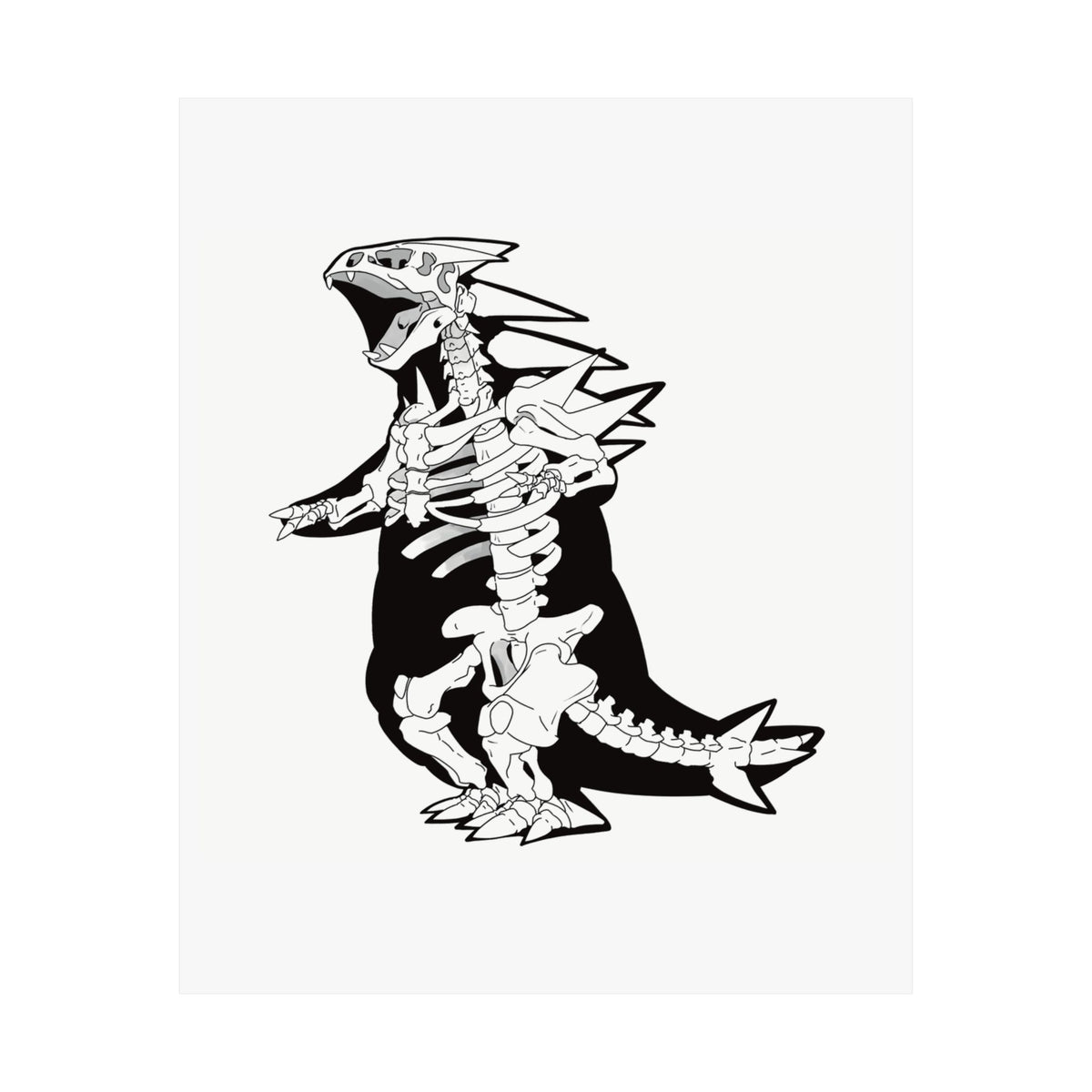 Skeletal Kaiju Poster