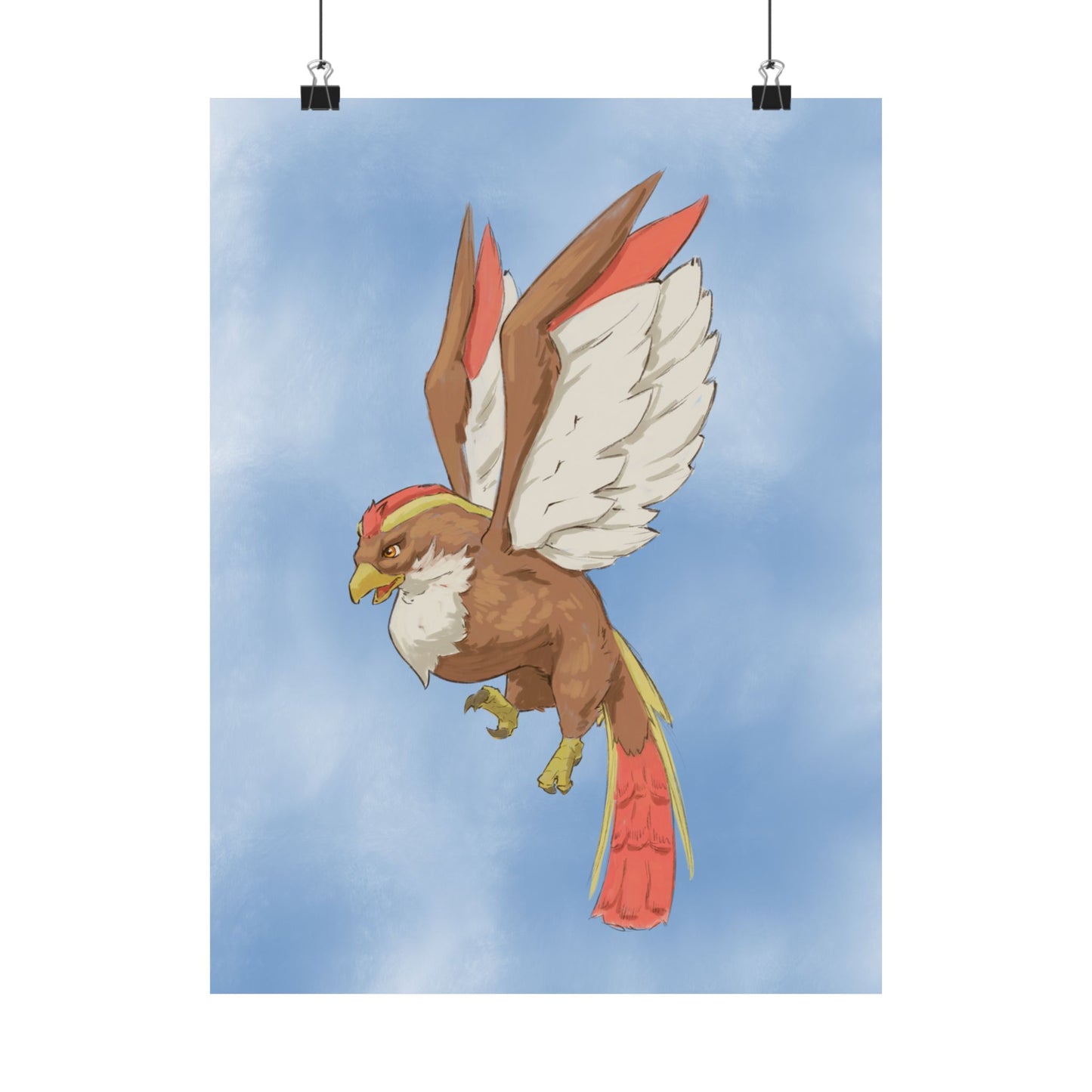 Soaring Fantasy Bird Poster