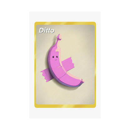 Pink Banana on a Wall Poster