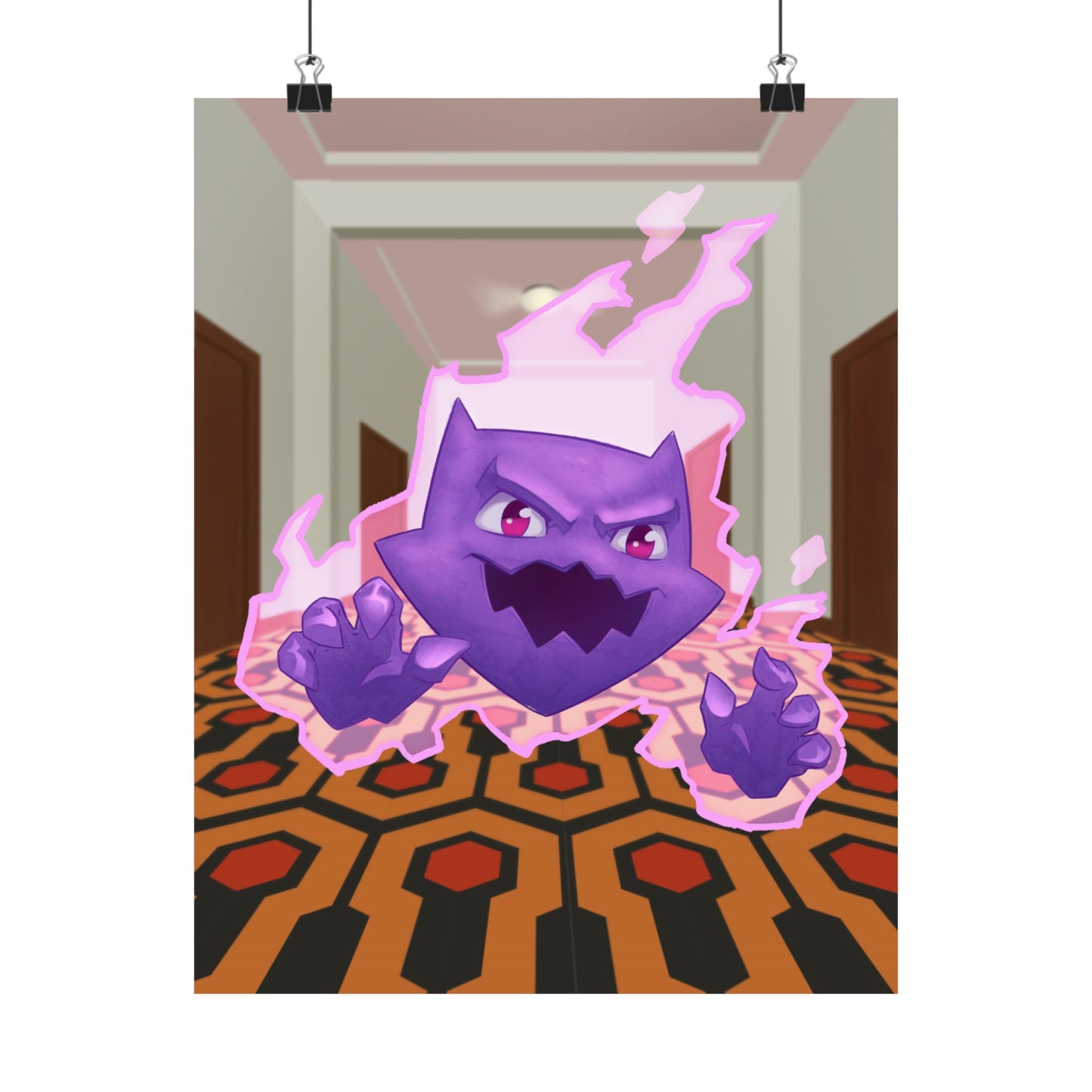 Spooky Ghost Haunted Hallway Poster
