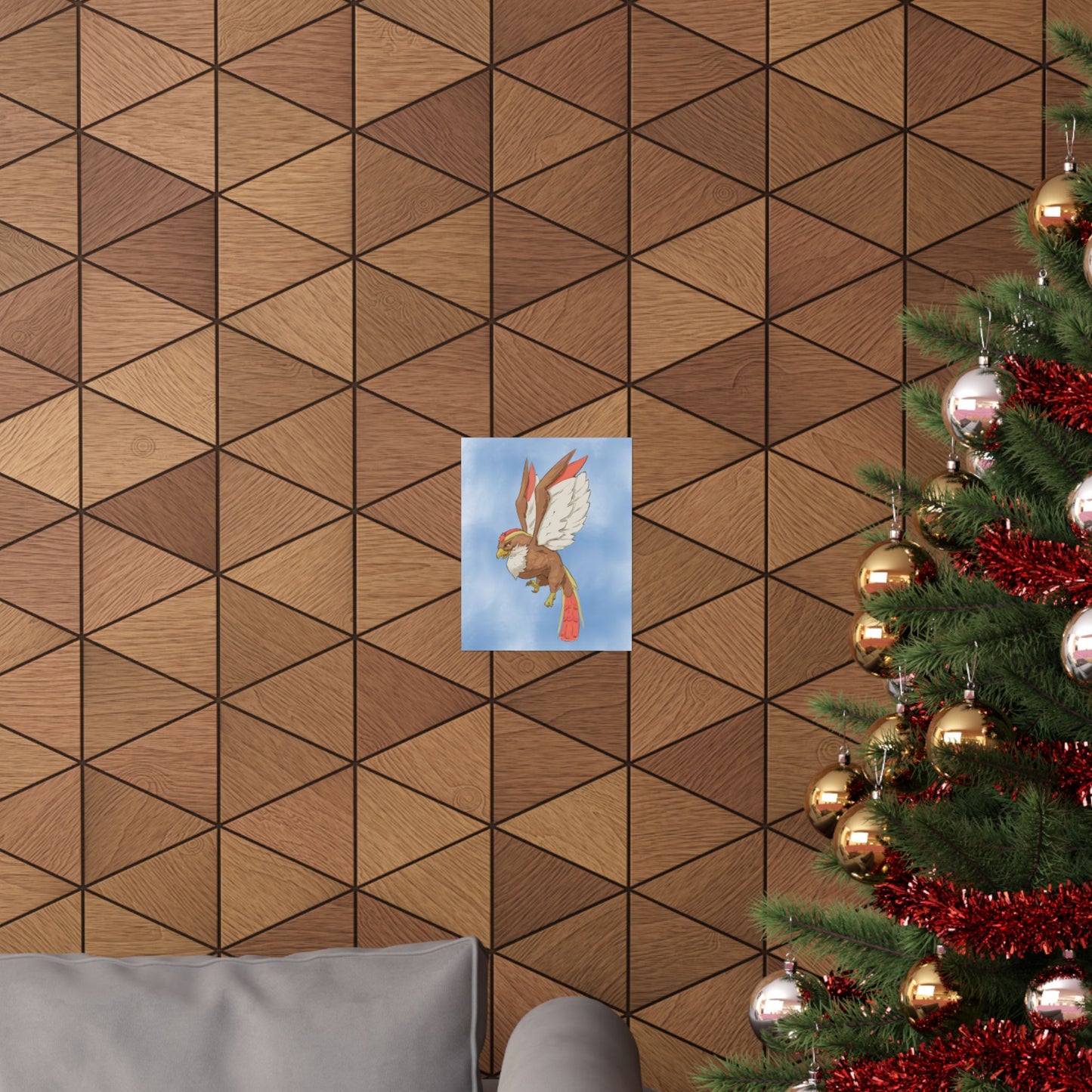 Soaring Fantasy Bird Poster