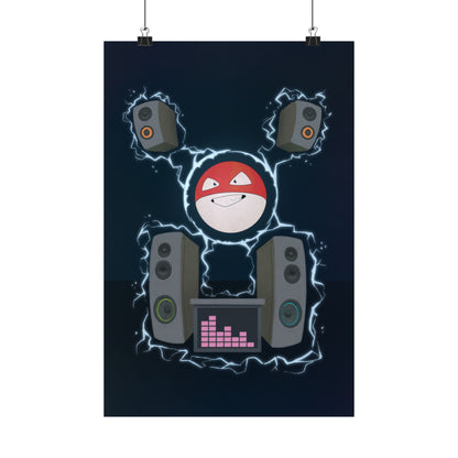 PopKnuckle: From Memory Series - Orb DJ Poster — Matte Vertical Music Room Art