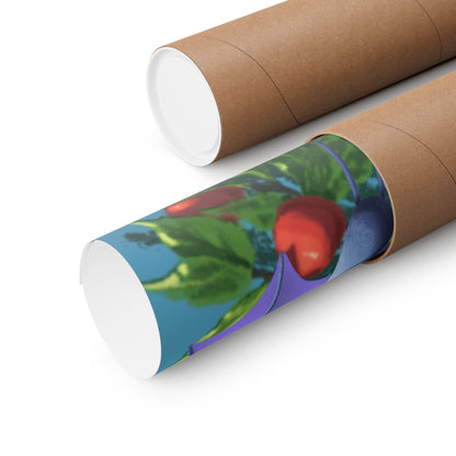 Bat Cherry Tree Matte Poster