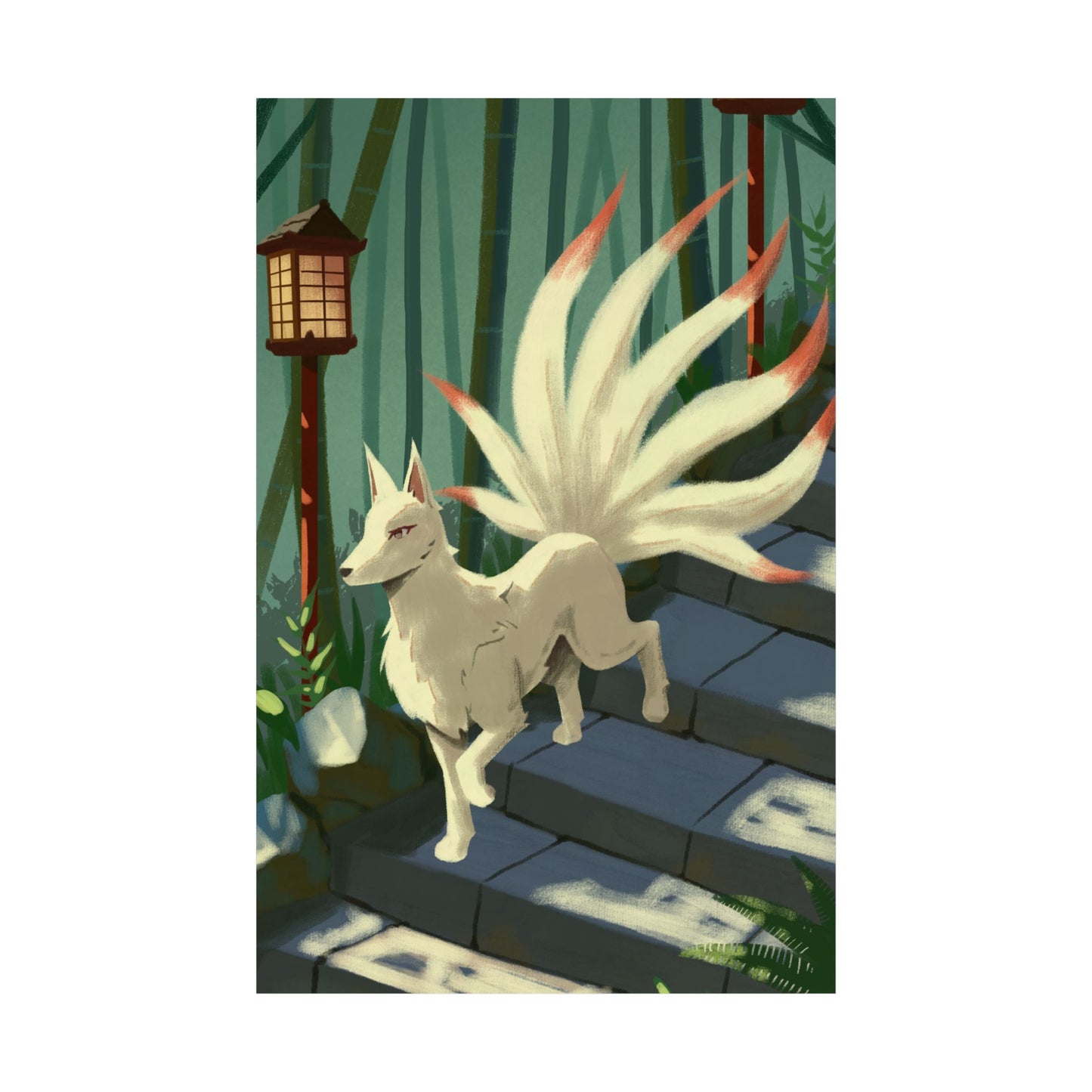 Kitsune Fox Matte Poster