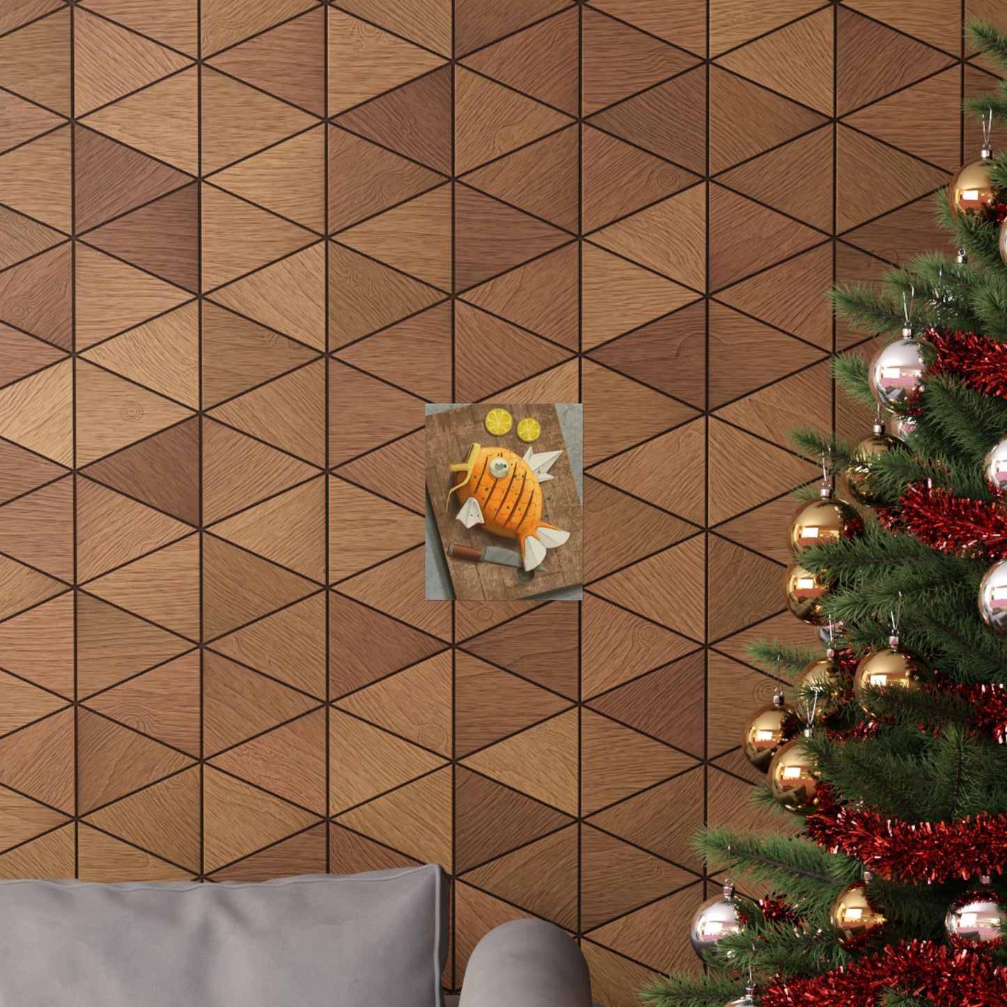 Sashimi Pineapple Fish Kitchen Poster