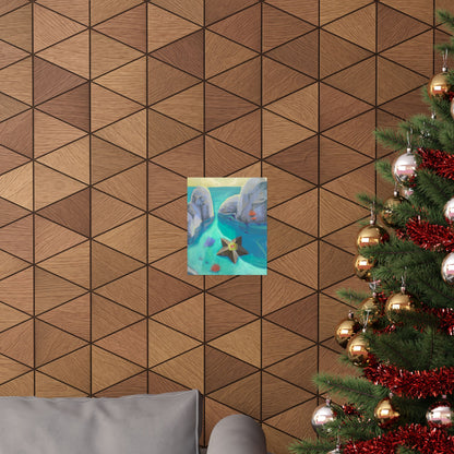 Coastal Starfish Beach Poster