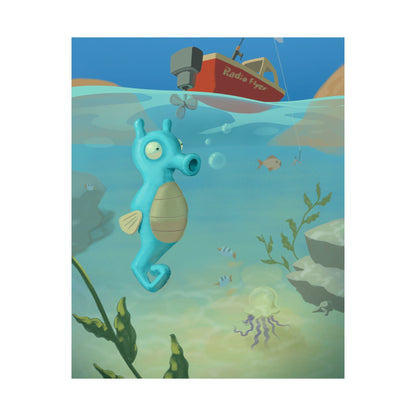Seahorse Ocean Poster