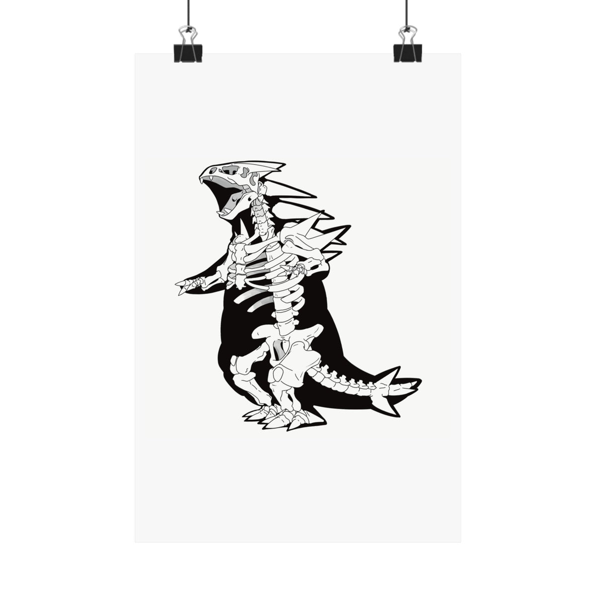 Skeletal Kaiju Poster