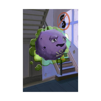 Purple Space Blob Poster