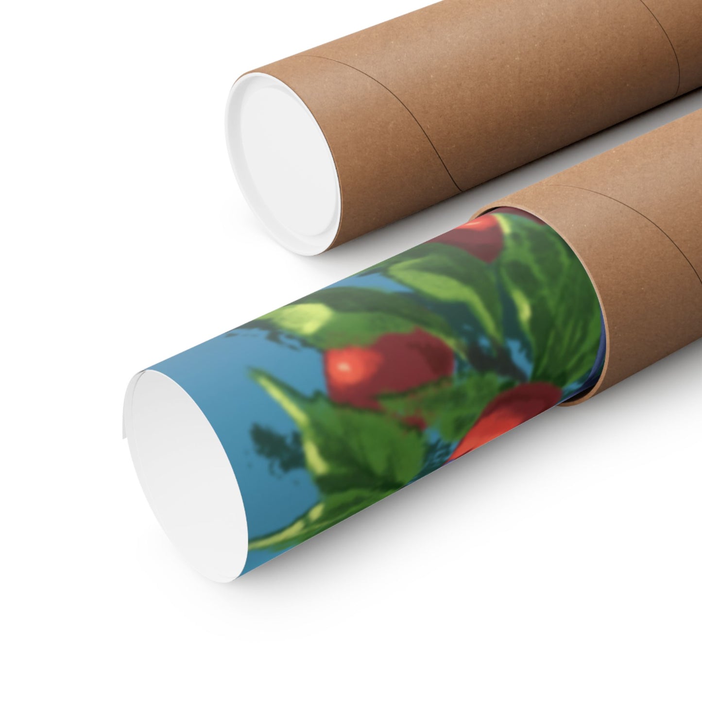 Bat Cherry Tree Matte Poster