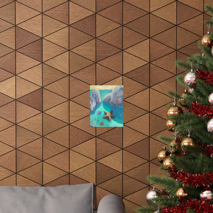 Coastal Starfish Beach Poster