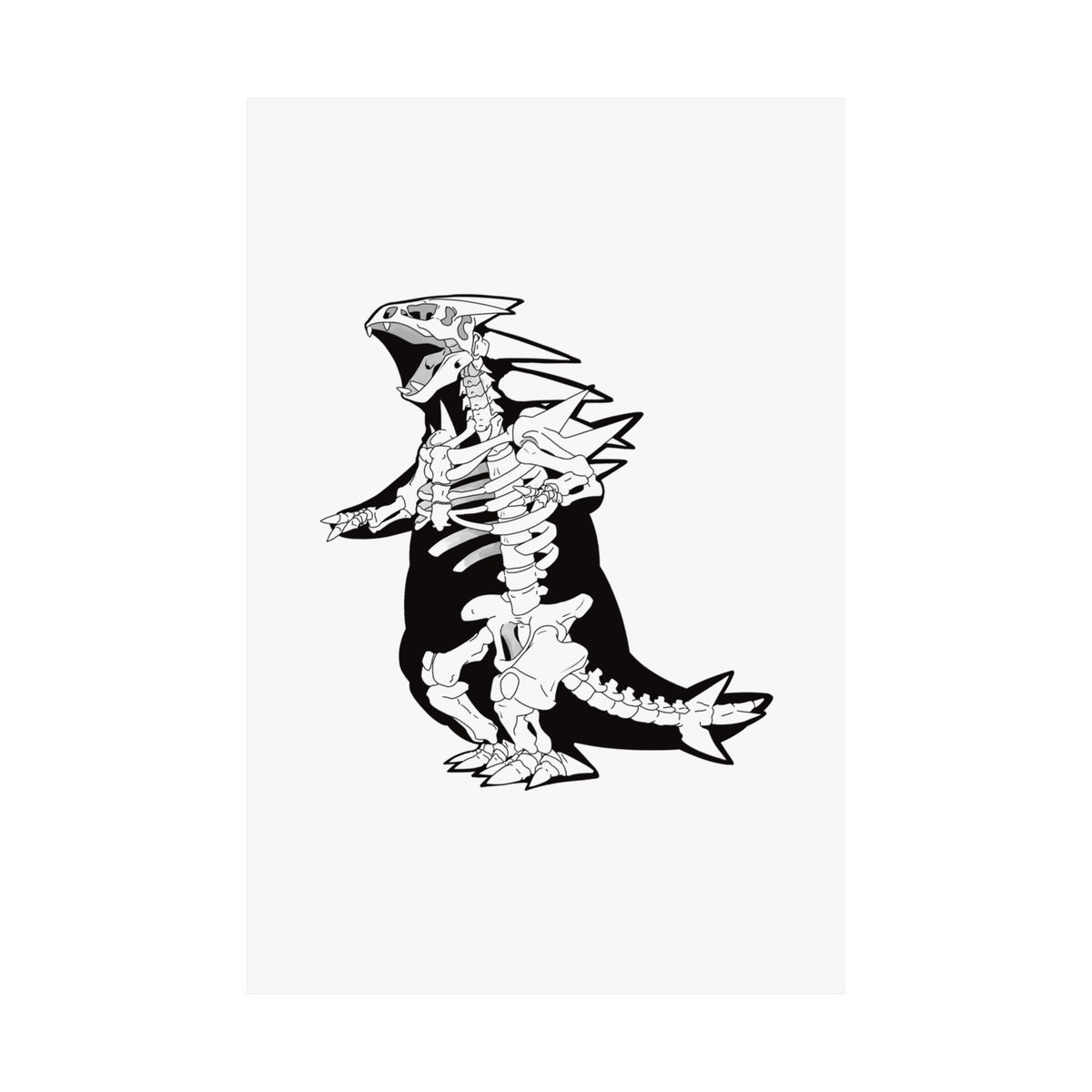 Skeletal Kaiju Poster