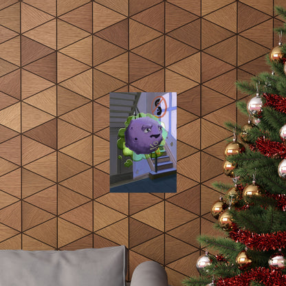Purple Space Blob Poster