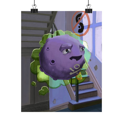 Purple Space Blob Poster