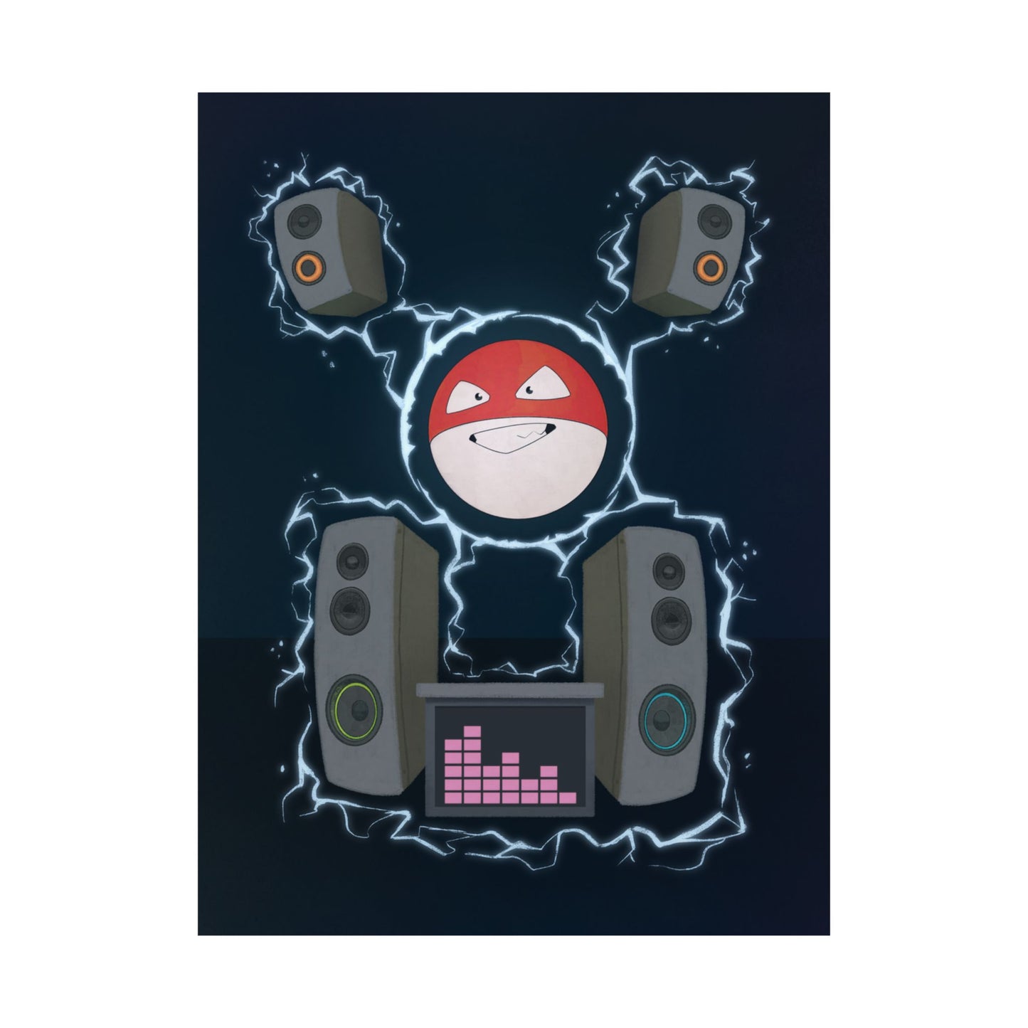PopKnuckle: From Memory Series - Orb DJ Poster — Matte Vertical Music Room Art