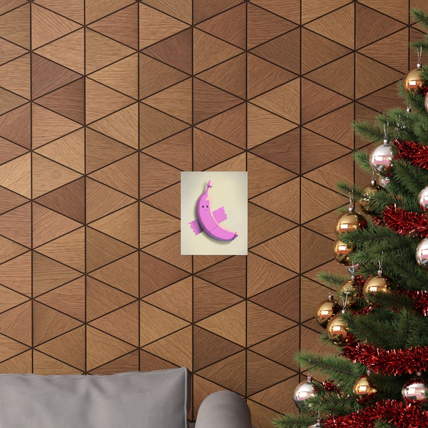 Cute Pink Banana Poster