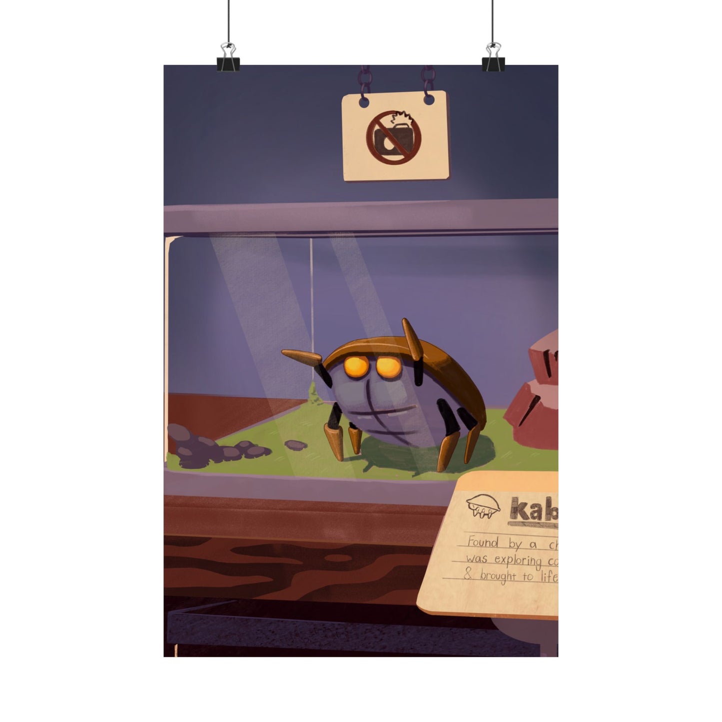 Cute Bug Terrarium Poster
