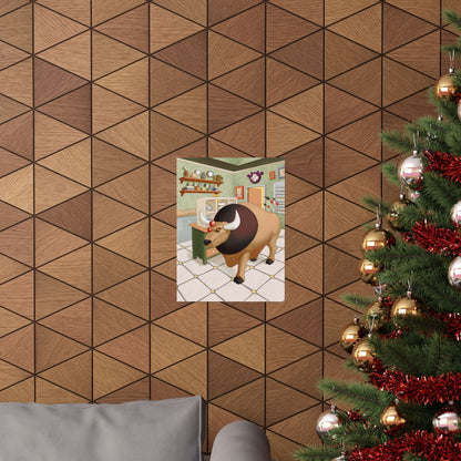 Bull in the Tea Shop Poster