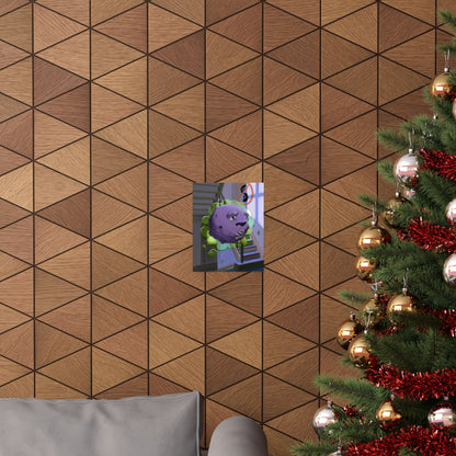 Purple Space Blob Poster