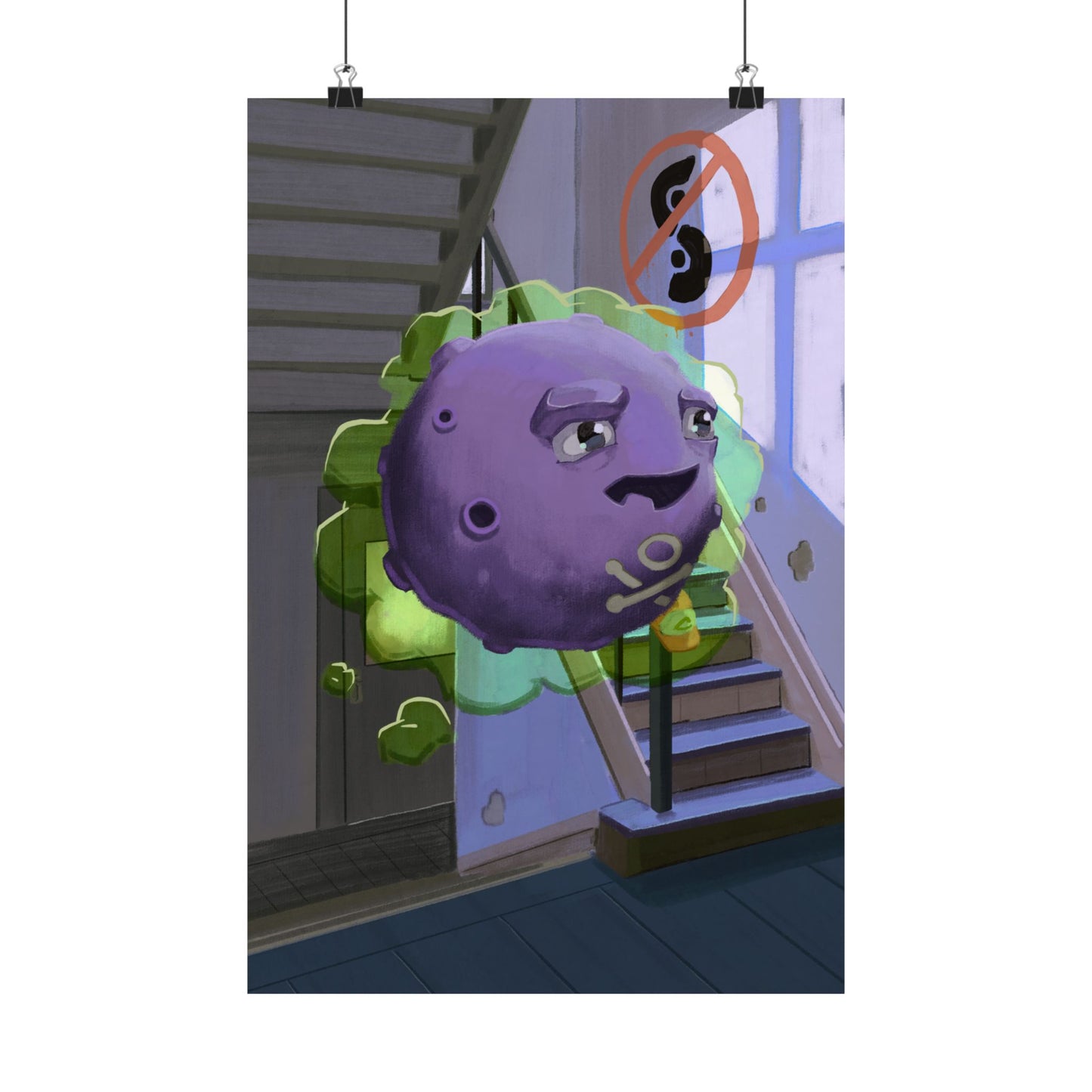 Purple Space Blob Poster