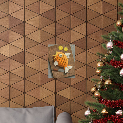 Sashimi Pineapple Fish Kitchen Poster