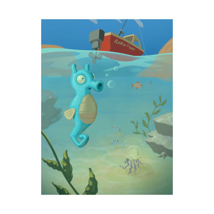 Seahorse Ocean Poster