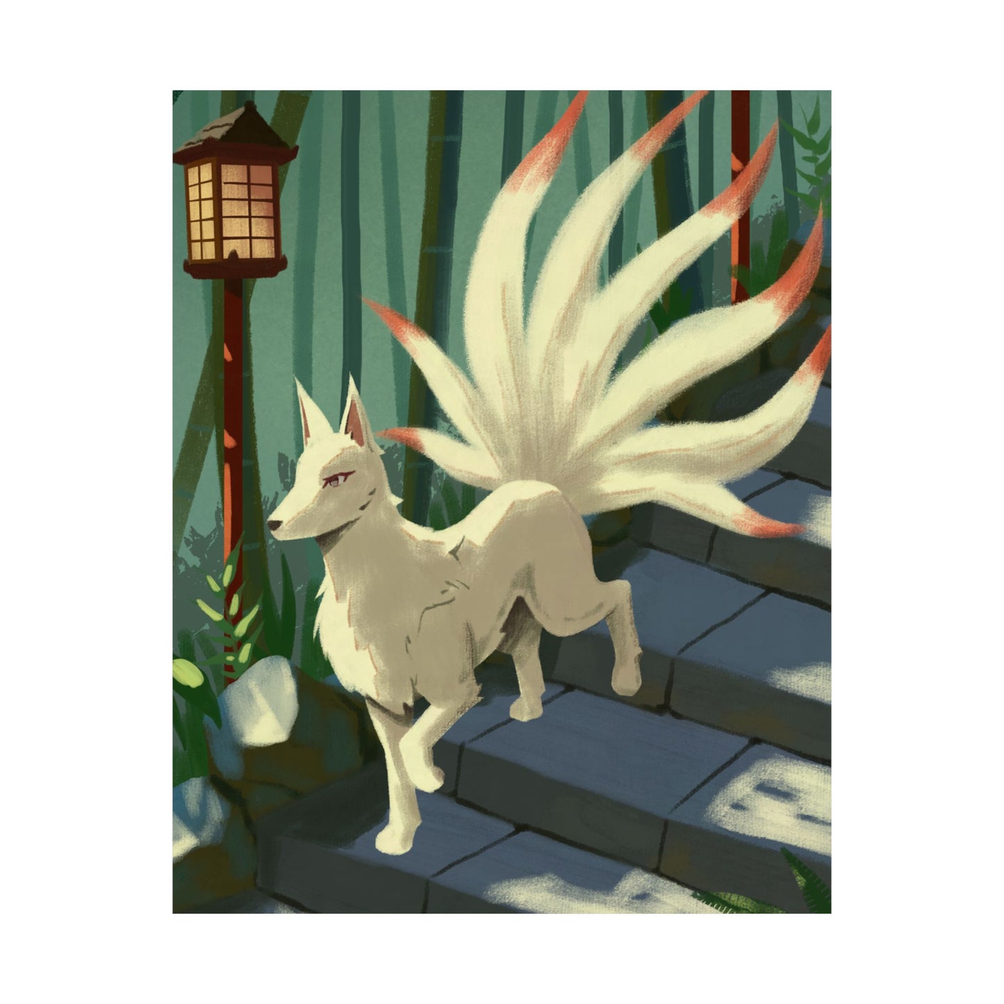 Kitsune Fox Matte Poster