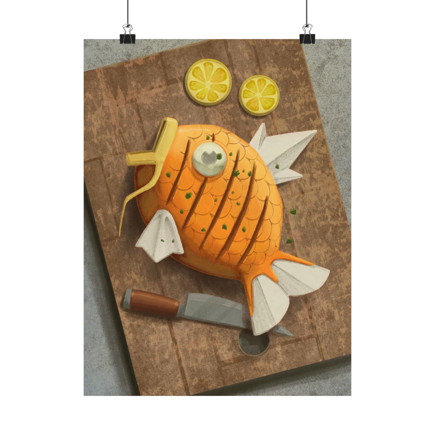 Sashimi Pineapple Fish Kitchen Poster